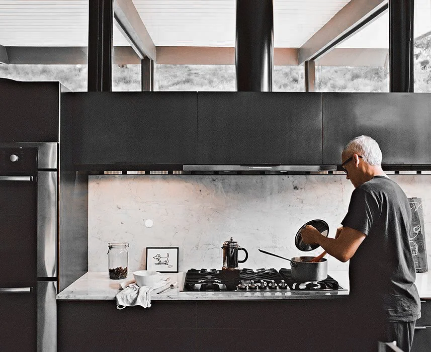 Hands free Josh.ai voice control in a modern kitchen | Josh.ai dealer Bellevue and Sammamish