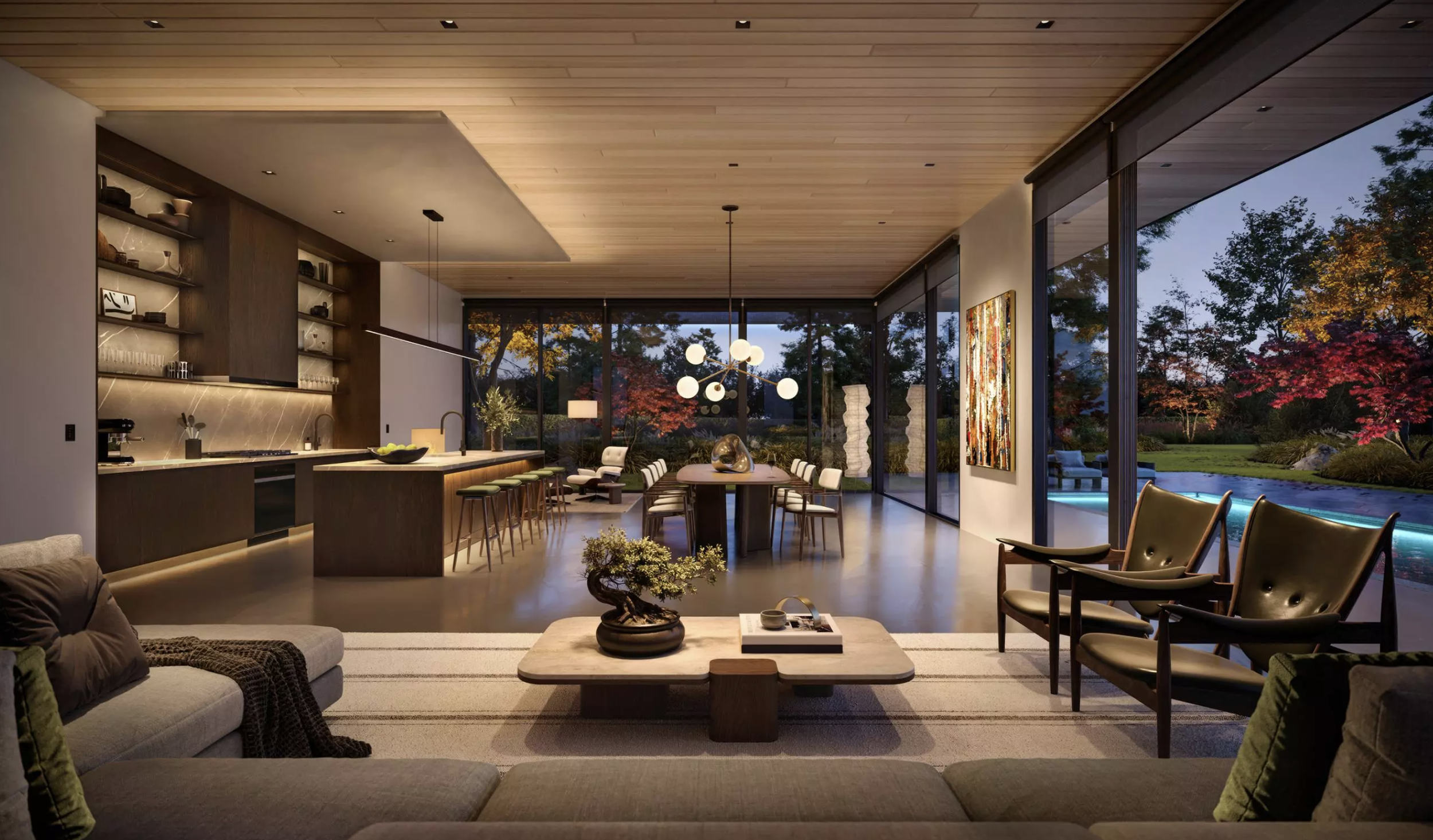 Lutron Ketra lamp glowing with full spectrum four channel light engine | VIP Smart Homes Seattle Bellevue