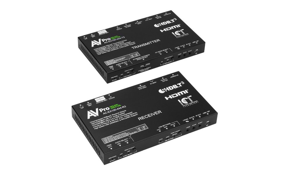 AVPro Edge AC-EX100-444-KIT HDBaseT extender transmitter and receiver pair