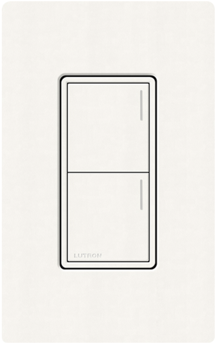 Lutron Sunnata Satin Brilliant White (BW) Keypad | VIP Smart Homes Seattle