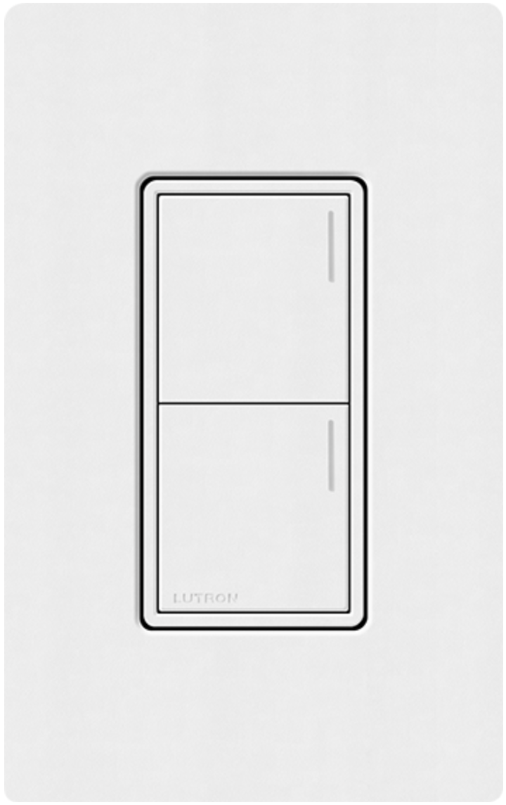 Lutron Sunnata Satin Snow White (SW) Keypad | VIP Smart Homes Seattle