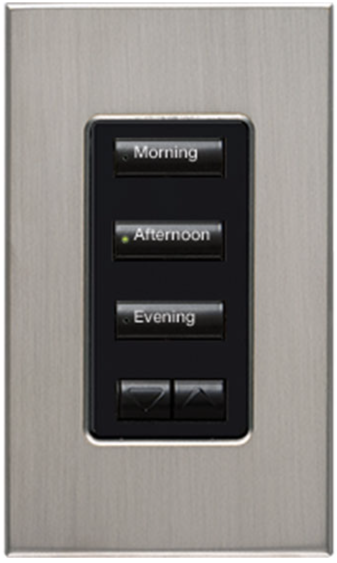 Lutron seeTouch Satin Nickel (SN) Keypad | VIP Smart Homes Seattle