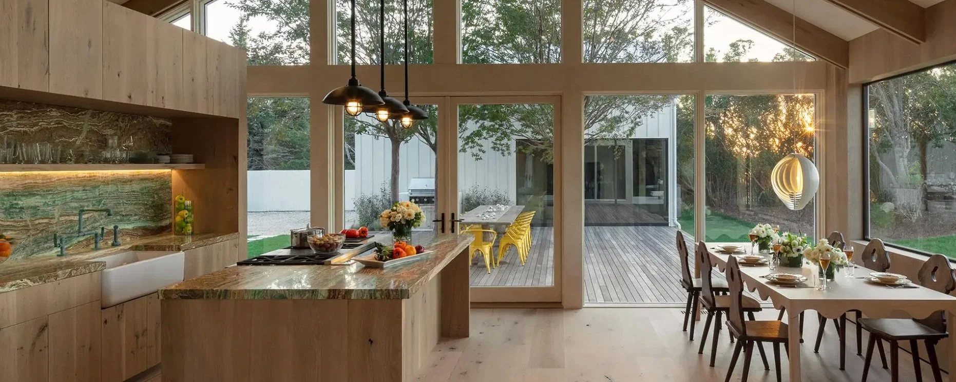 Luxury kitchen with layered architectural lighting and concealed smart home AV integration | VIP Smart Homes Seattle