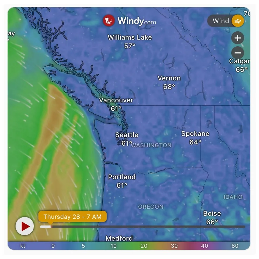 Home Assistant Live Weather Map Card Showing Wind Across the Pacific Northwest | VIP Smart Homes Seattle