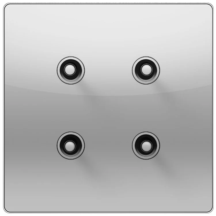 Lutron Aviena Bright Chrome Toggle Keypad Hand Finished Solid Brass | VIP Smart Homes Seattle