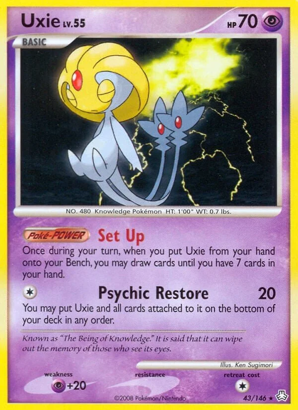 Uxie - Pokemon TCG Card
