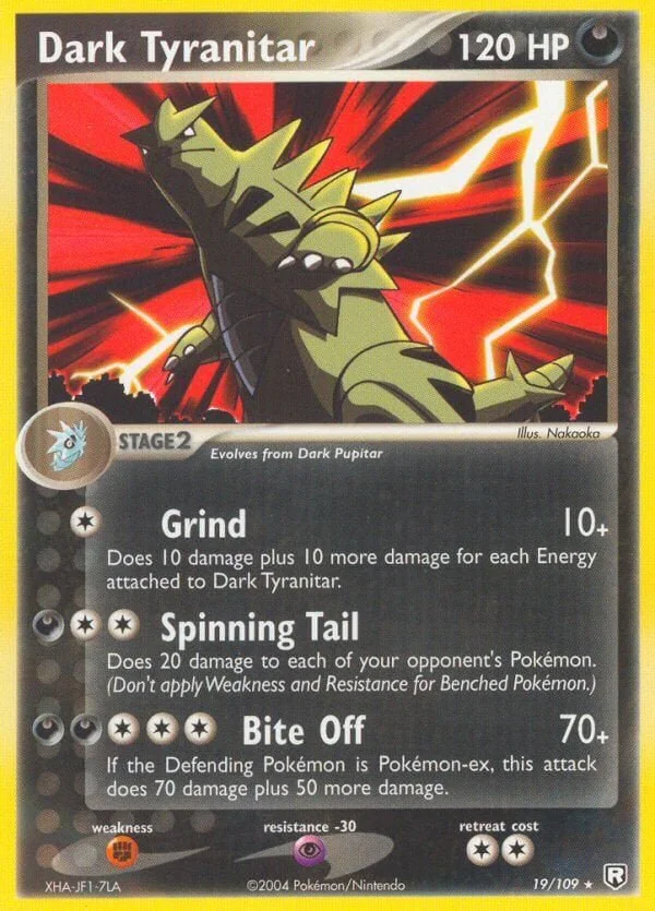 Dark Tyranitar - Pokemon TCG Card