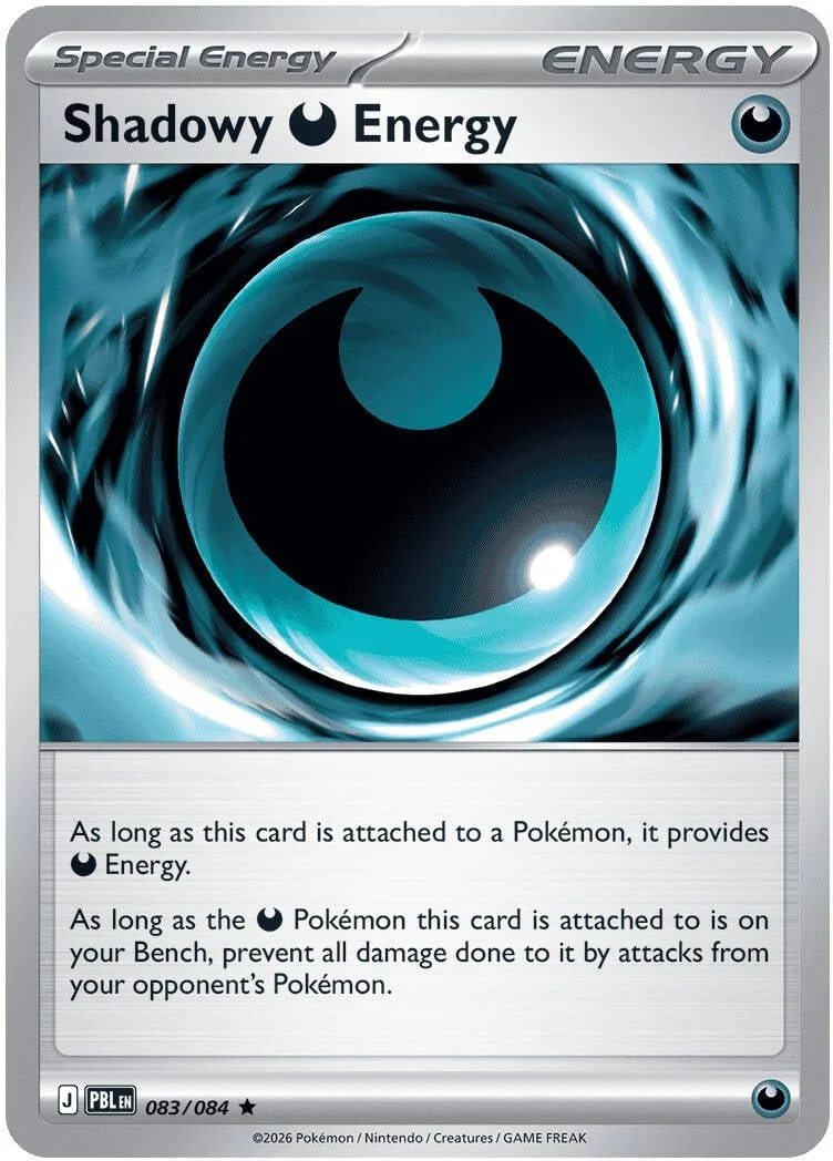 Shadowy Darkness Energy - Pitch Black Pokemon TCG Card