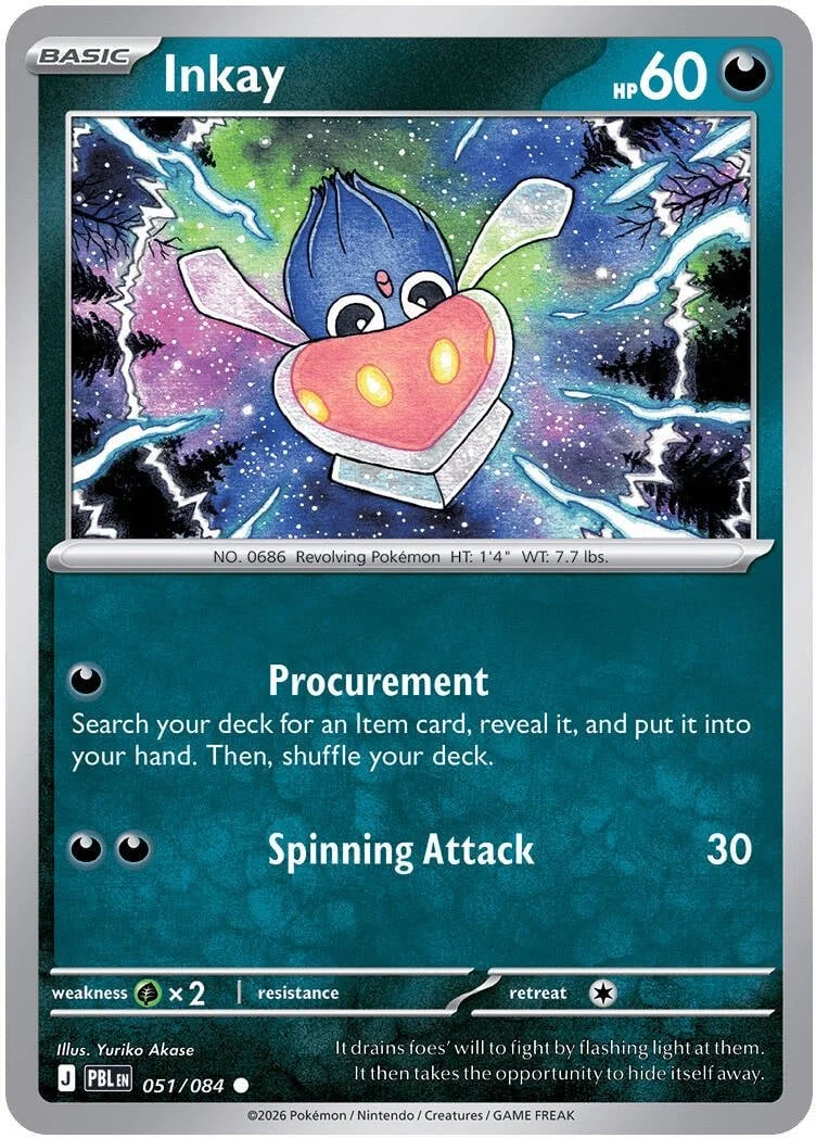 Inkay - Pitch Black Pokemon TCG Card