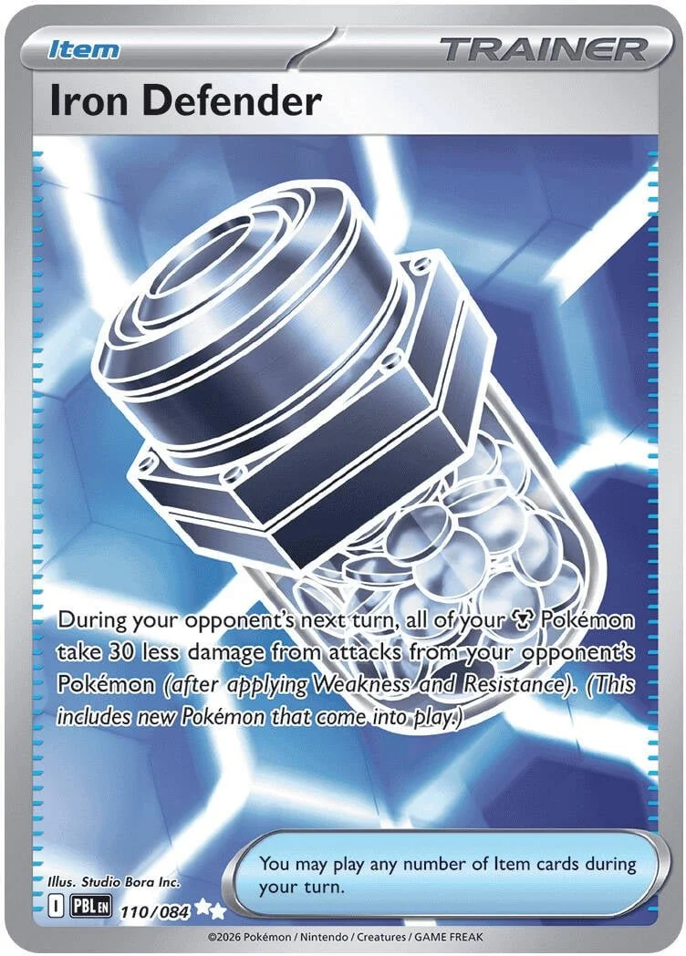 Iron Defender - Pitch Black Pokemon TCG Card