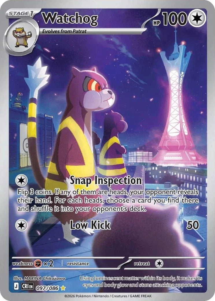 Watchog - Chaos Rising Pokemon TCG Card