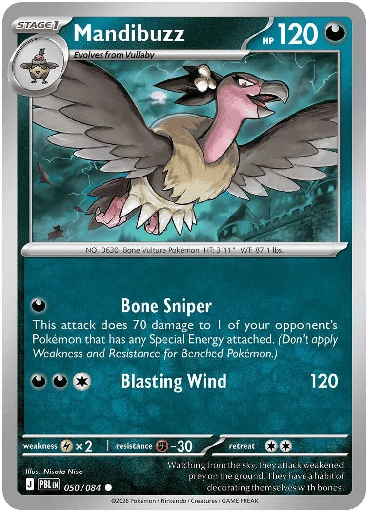 Mandibuzz - Pitch Black Pokemon TCG Card