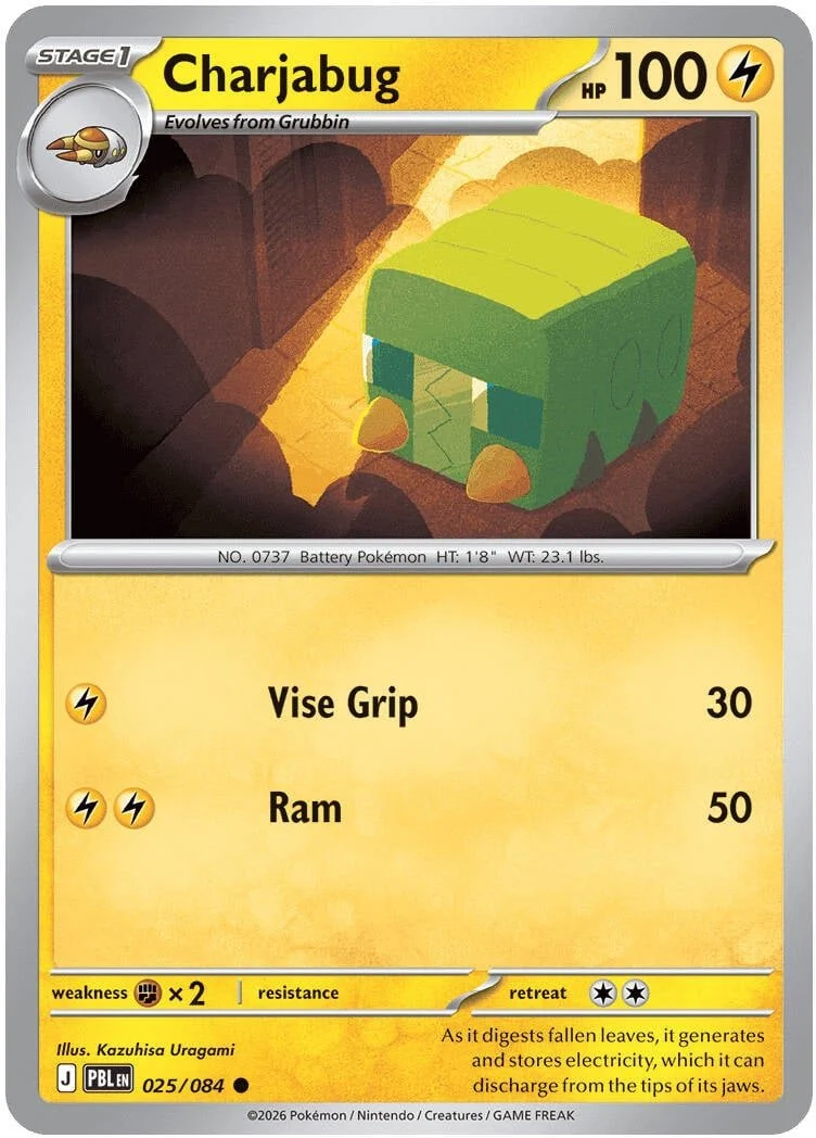 Charjabug - Pitch Black Pokemon TCG Card