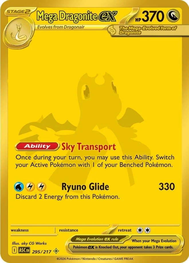 Mega Dragonite ex Ascended Heroes Mega Hyper Rare Pokemon Card
