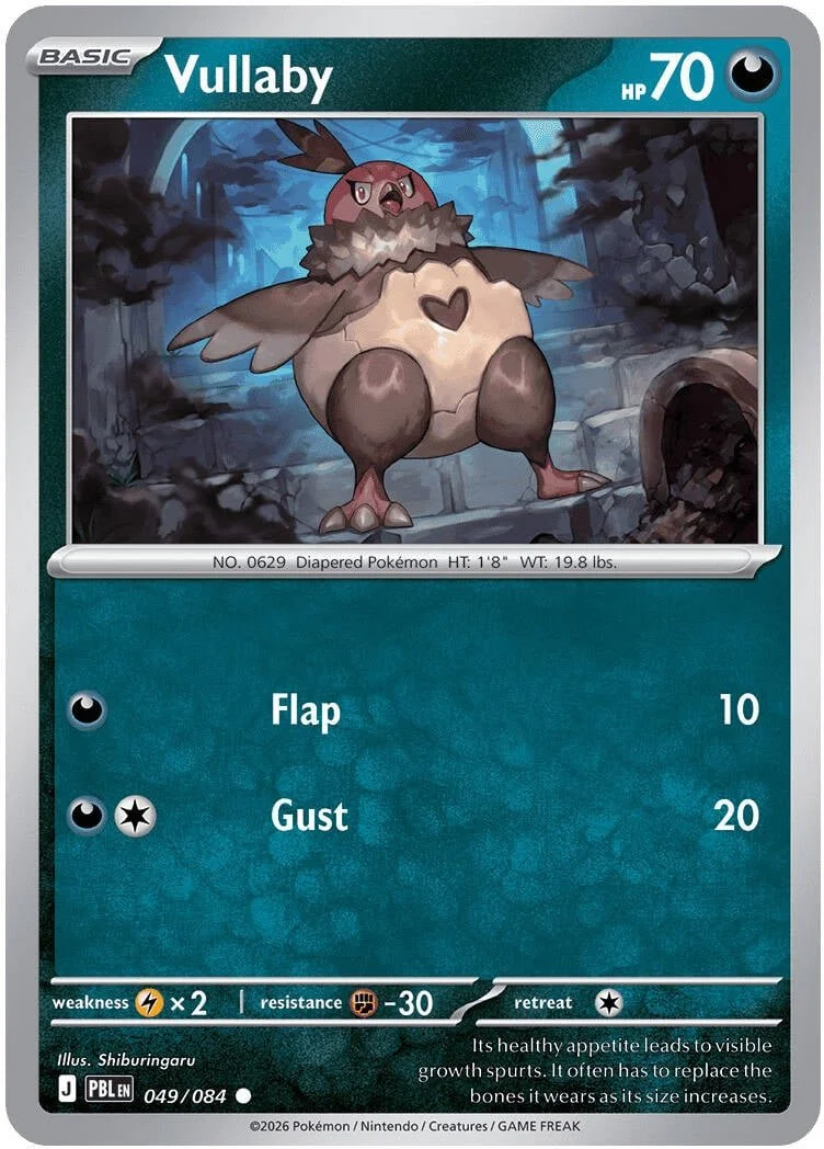 Vullaby - Pitch Black Pokemon TCG Card