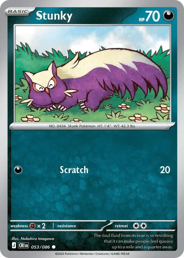 Stunky - Chaos Rising Pokemon TCG Card
