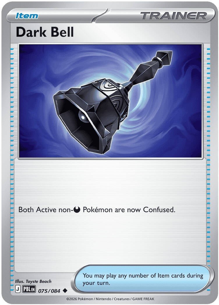 Dark Bell - Pitch Black Pokemon TCG Card