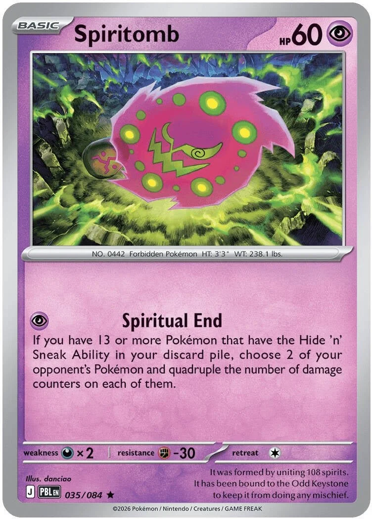 Spiritomb - Pitch Black Pokemon TCG Card