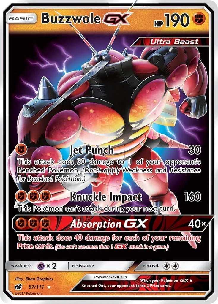 Buzzwole GX - Pokemon TCG Card