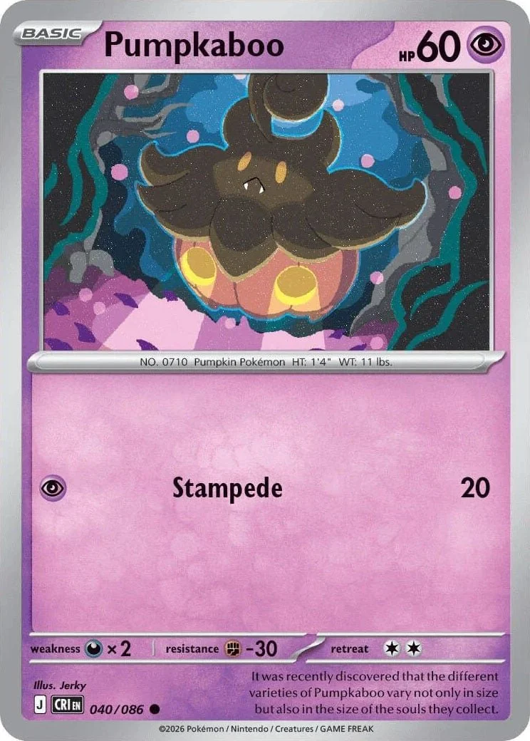 Pumpkaboo - Chaos Rising Pokemon TCG Card