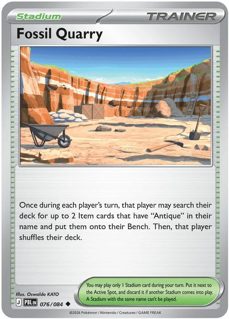 Fossil Quarry - Pitch Black Pokemon TCG Card