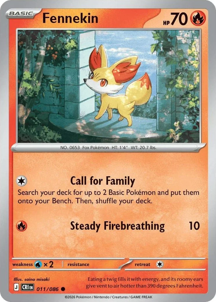 Fennekin - Chaos Rising Pokemon TCG Card
