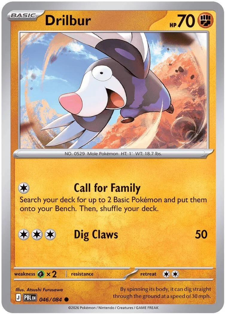 Drilbur - Pitch Black Pokemon TCG Card