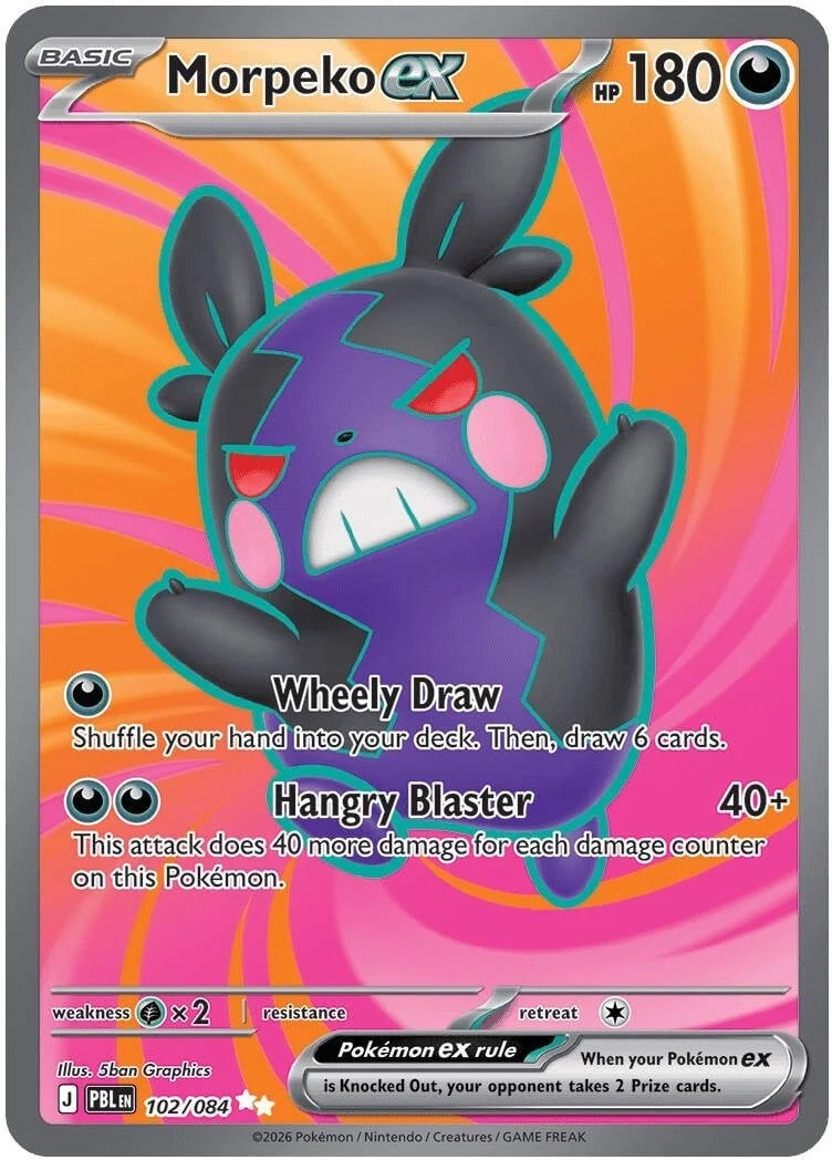 Morpeko ex - Pitch Black Pokemon TCG Card