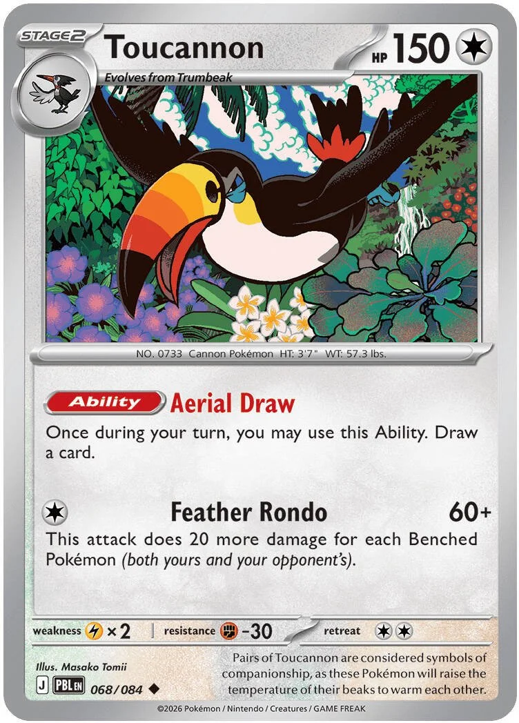 Toucannon - Pitch Black Pokemon TCG Card