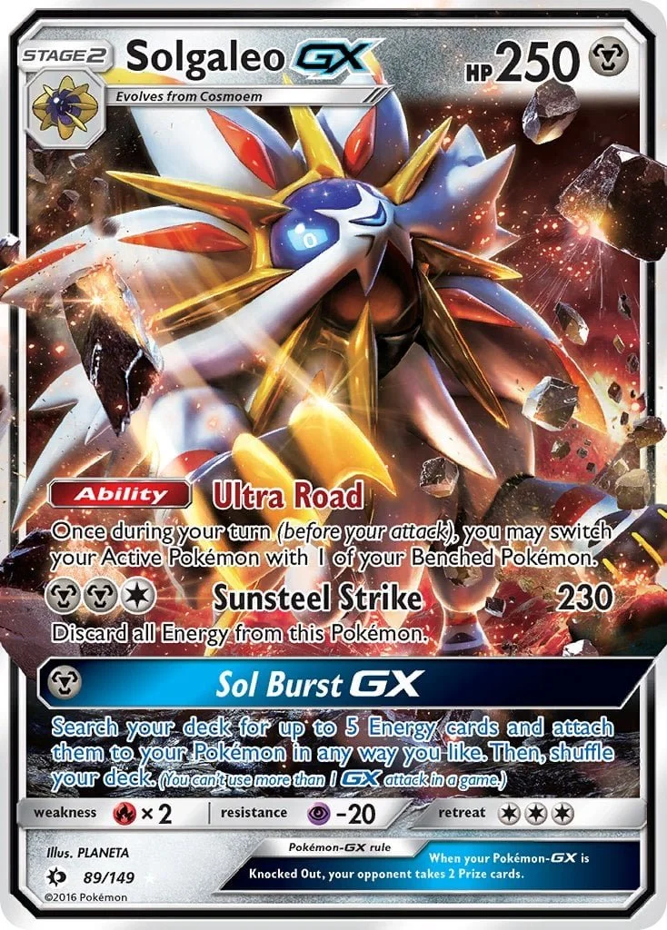 Solgaleo GX - Pokemon TCG Card