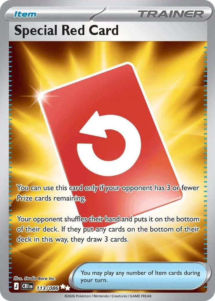 Special Red Card - Chaos Rising Pokemon TCG Card