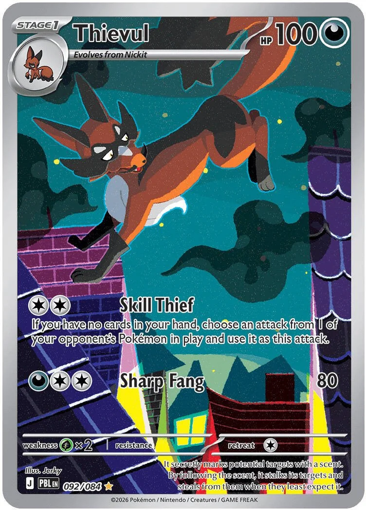 Thievul - Pitch Black Pokemon TCG Card
