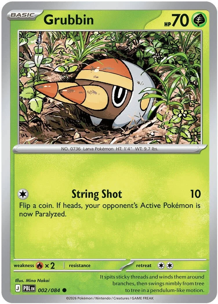 Grubbin - Pitch Black Pokemon TCG Card