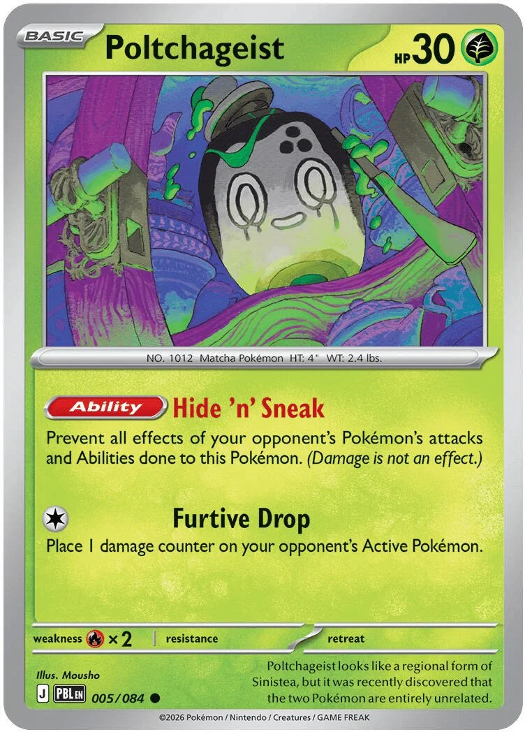 Poltchageist - Pitch Black Pokemon TCG Card