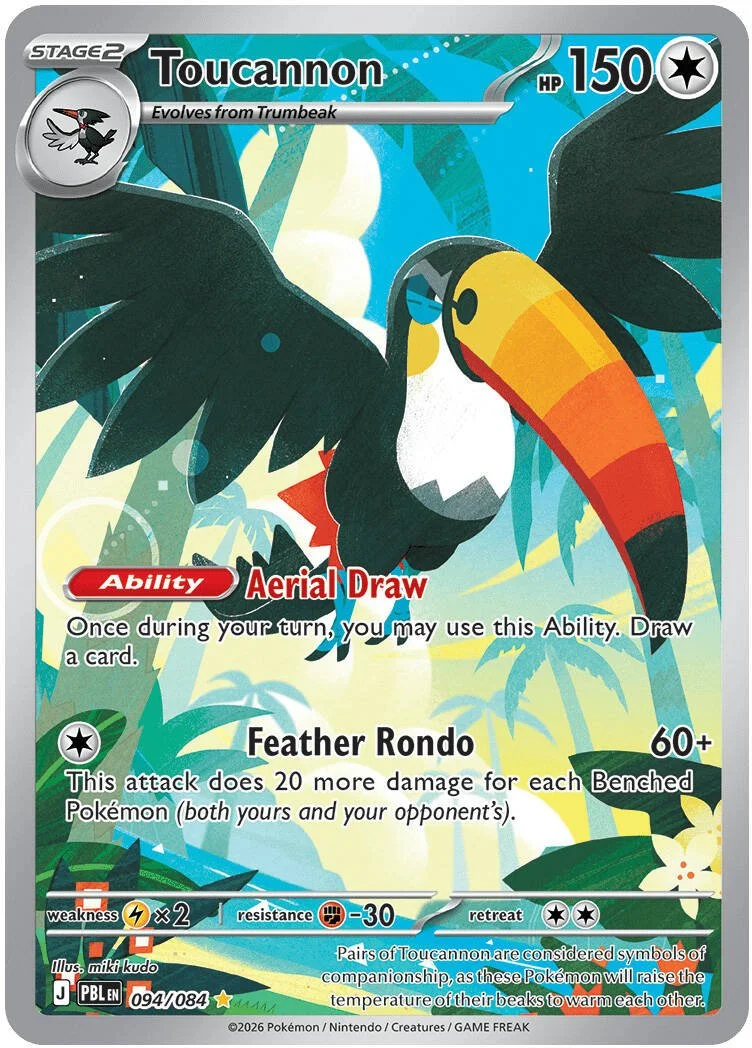 Toucannon - Pitch Black Pokemon TCG Card