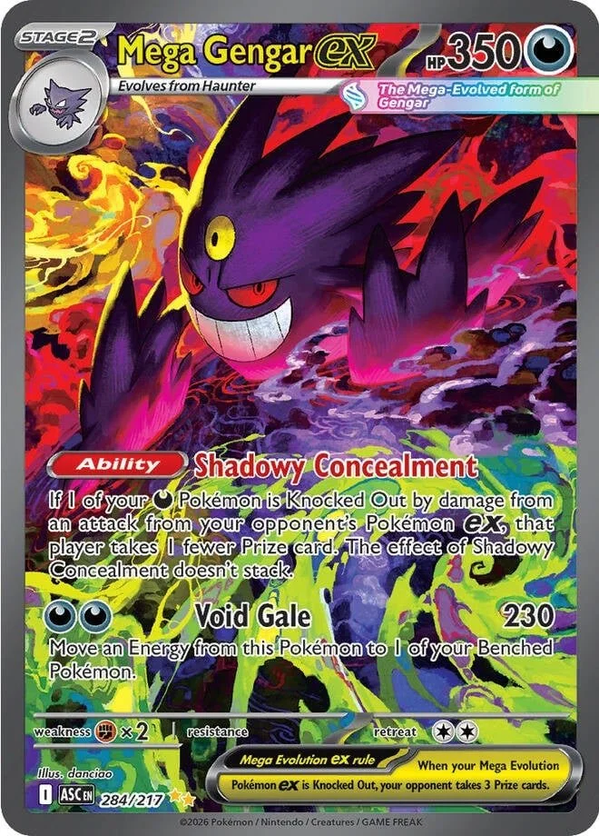 Mega Gengar ex Ascended Heroes Special Illustration Rare Pokemon Card