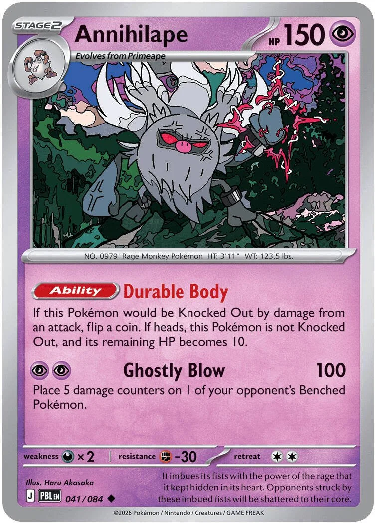Annihilape - Pitch Black Pokemon TCG Card