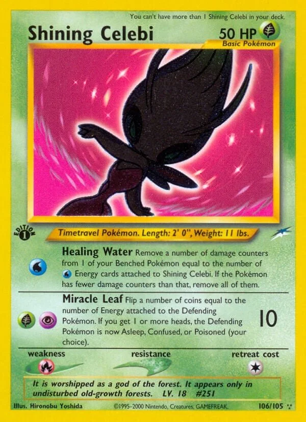 Shining Celebi - Pokemon TCG Card