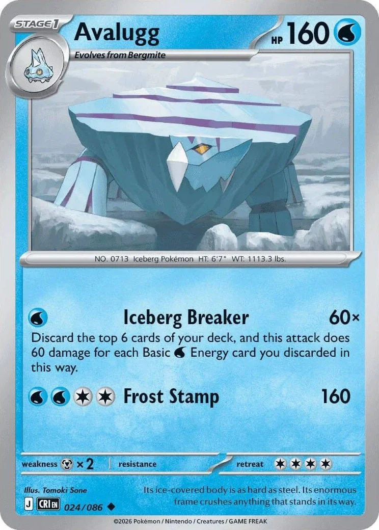 Avalugg - Chaos Rising Pokemon TCG Card