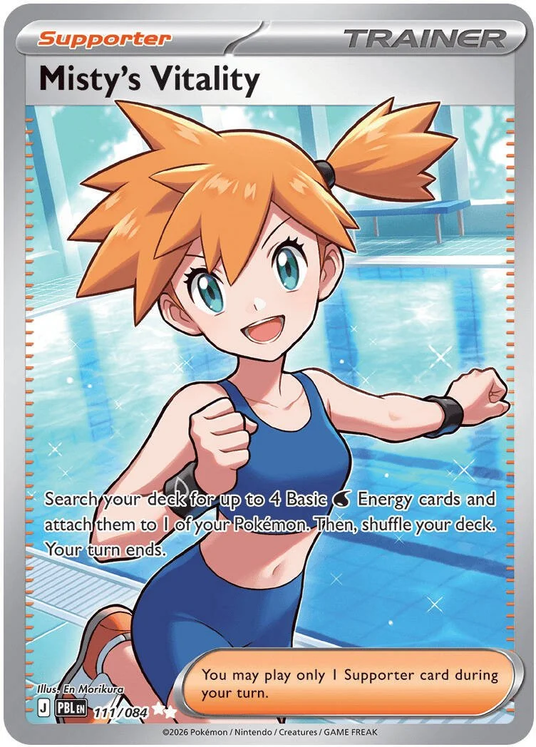 Misty's Vitality - Pitch Black Pokemon TCG Card