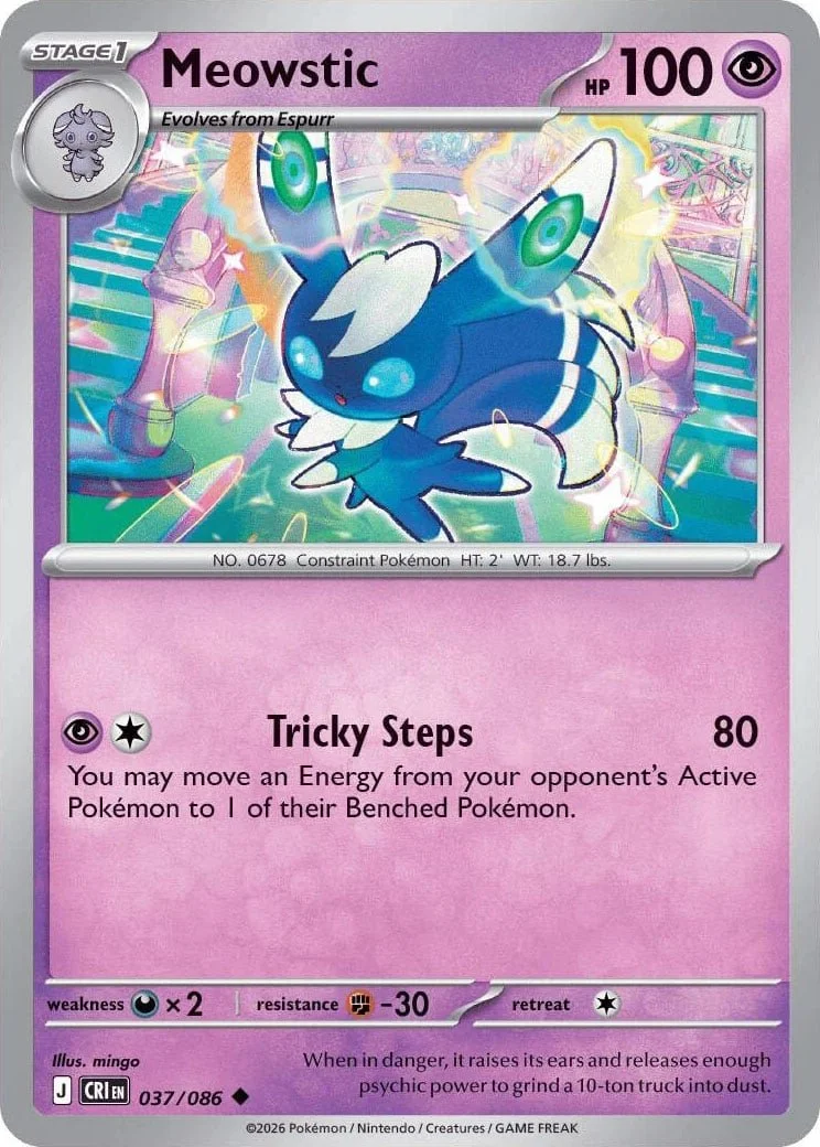 Meowstic - Chaos Rising Pokemon TCG Card