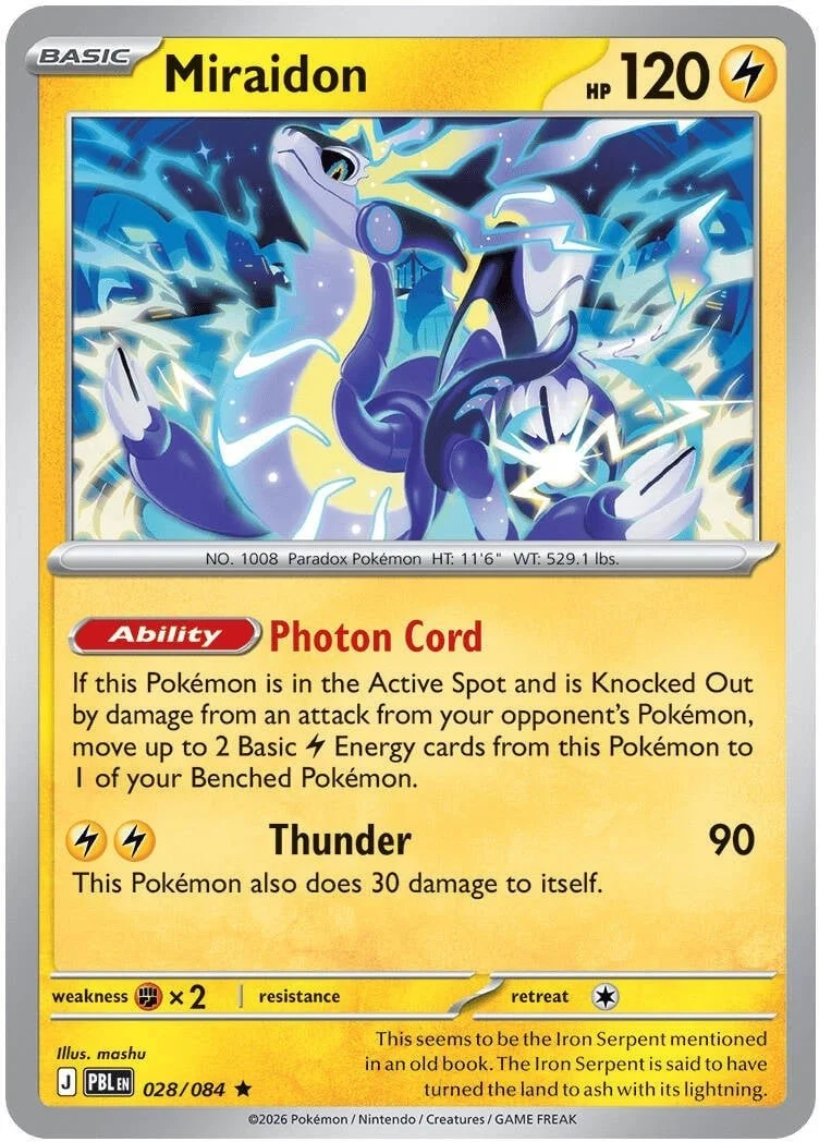 Miraidon - Pitch Black Pokemon TCG Card