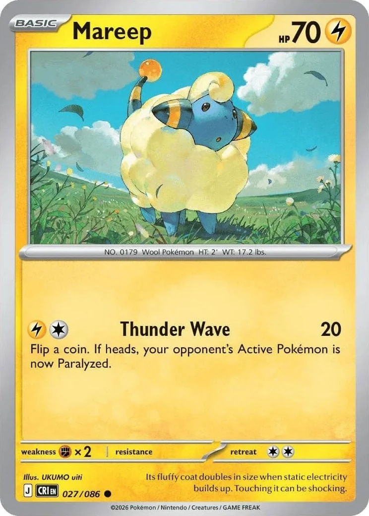 Mareep - Chaos Rising Pokemon TCG Card