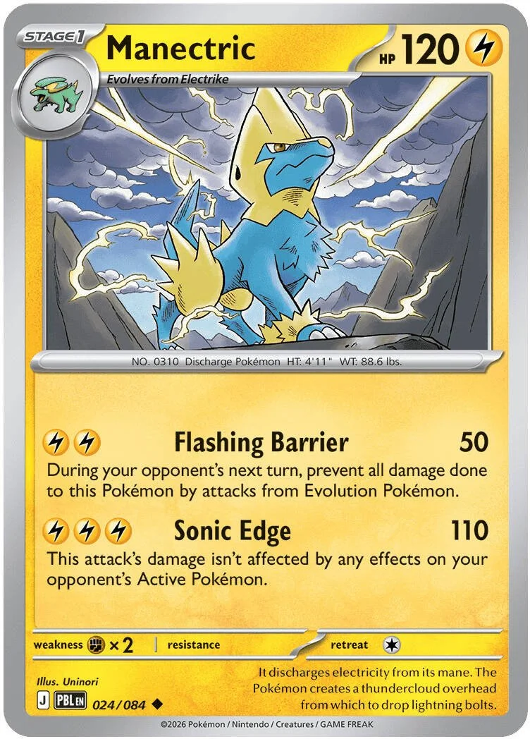 Manectric - Pitch Black Pokemon TCG Card