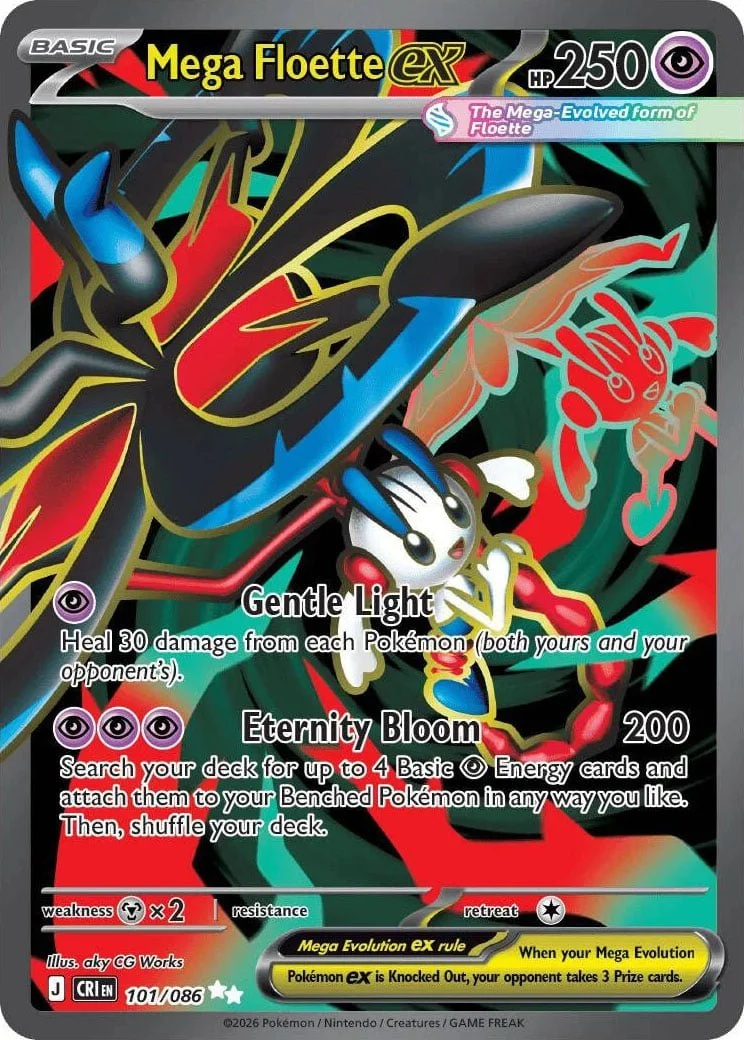 Mega Floette ex - Chaos Rising Pokemon TCG Card