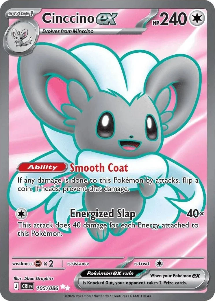 Cinccino ex - Chaos Rising Pokemon TCG Card