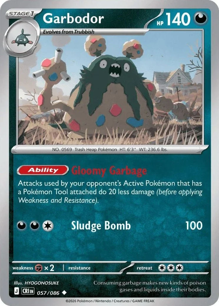 Garbodor - Chaos Rising Pokemon TCG Card