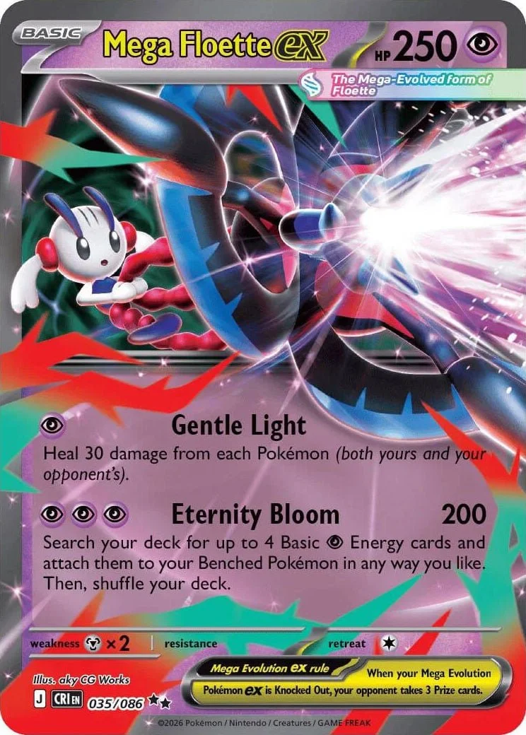 Mega Floette ex - Chaos Rising Pokemon TCG Card