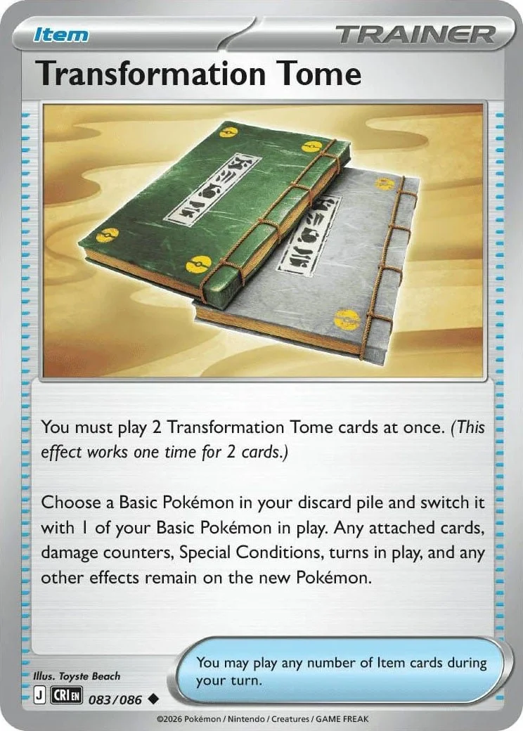 Transformation Tome - Chaos Rising Pokemon TCG Card