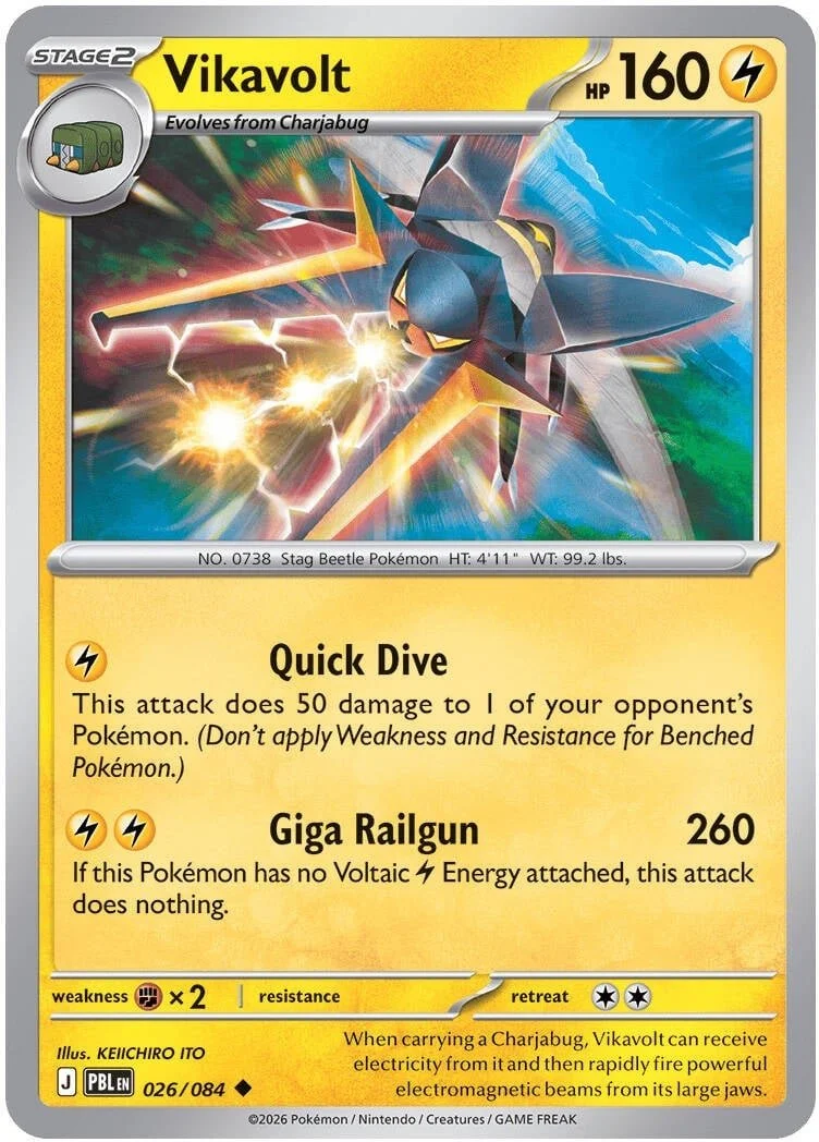 Vikavolt - Pitch Black Pokemon TCG Card